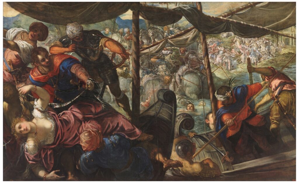 Helen'in Kaçırılması,  Jacopo Robusti Tintoretto, Helen'in Talipleri