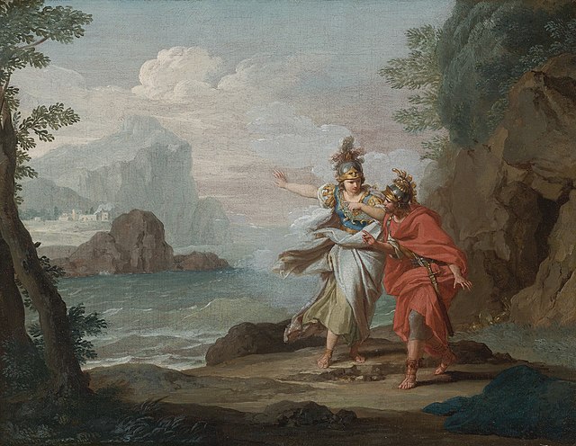 Odysseia On Beşinci Bölüm Özet - Athena, Odysseus'a görünüyor ve İthaka'da olduğunu açığa çıkarıyor, Giuseppe Bottani