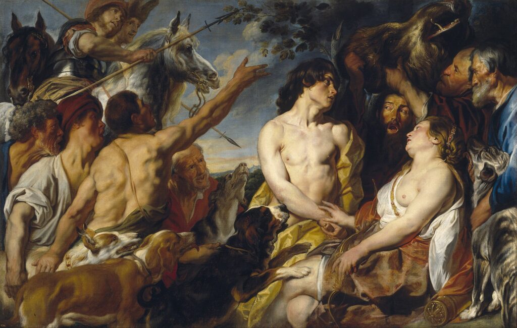 Meleagros ve Atalanta, Jacob Jordaens (1620–1650), Museo Nacional del Prado.