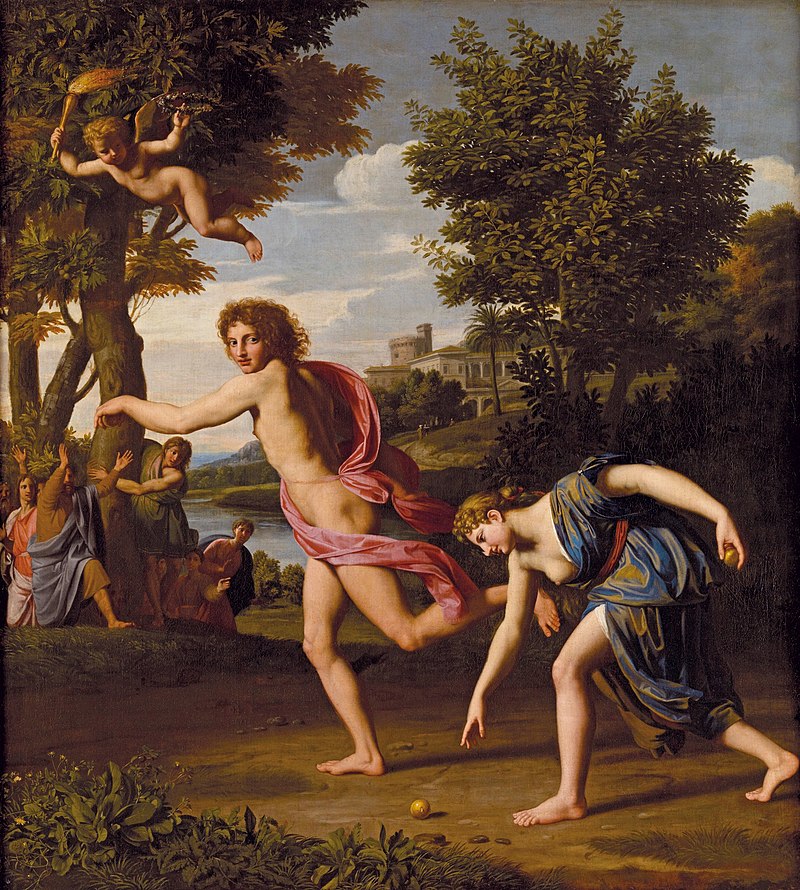 Atalanta ve Hippomenes'in Yarışı, Nicolas Colombel (1644–1717), Liechtenstein Museum, Vienna