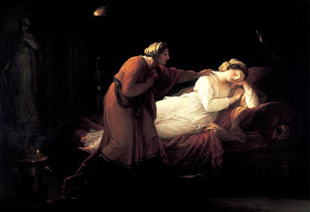 Odysseia On Yedinci Bölüm Özet - Penelope Eurykleia Tarafından Uyandırılırken, 1772, Vorarlberger Landesmuseum