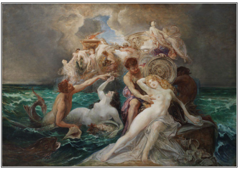 Poseidon and the Nereids — Alexandre Cabanel (1823–1889)