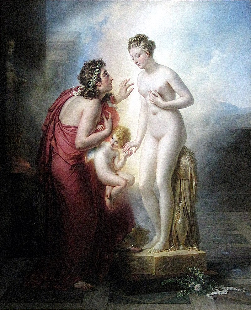 Pygmalion ve Galatea, Anne-Louis Girodet, 1819