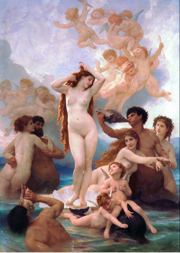 Venus Anadyomene, William-Adolphe Bouguereau ,1879,— musee-orsay, Paris