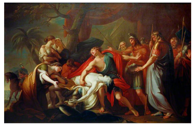 Akhilleus Patroklos'un Ölümüne Ağıt Yakarken 1760-1763, Gavin Hamilton (1723-1798), İskoçya Ulusal Galerileri