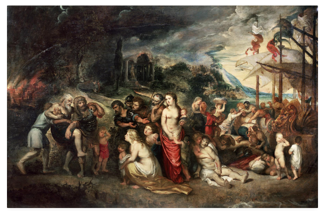 Aeneas ve Ailesi Truva'dan Ayrılırken, Peter Paul Rubens