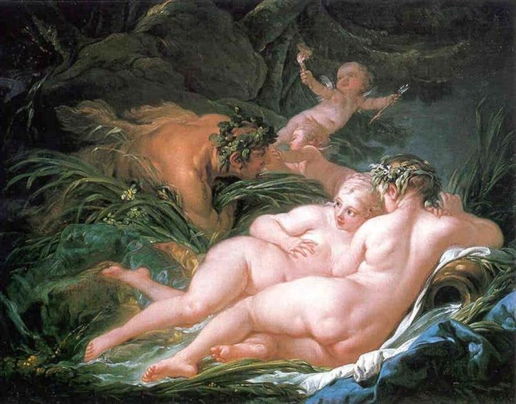 Pan ve Syrinx, Francois Boucher, 1759