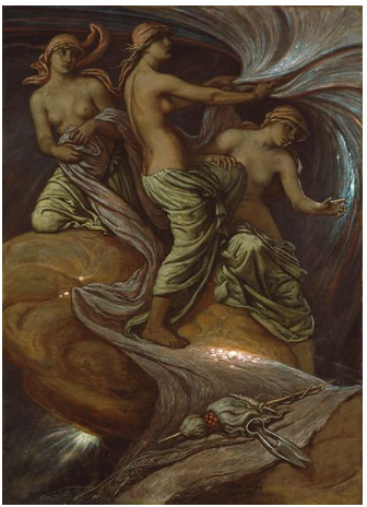 The Fates Gathering in the Stars — E Vedder, 1887