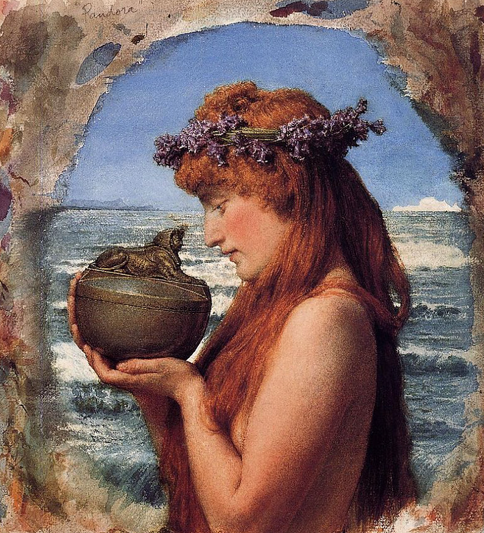 Lawrence Alma-Tadema’s water-colour of an ambivalent Pandora, 1881