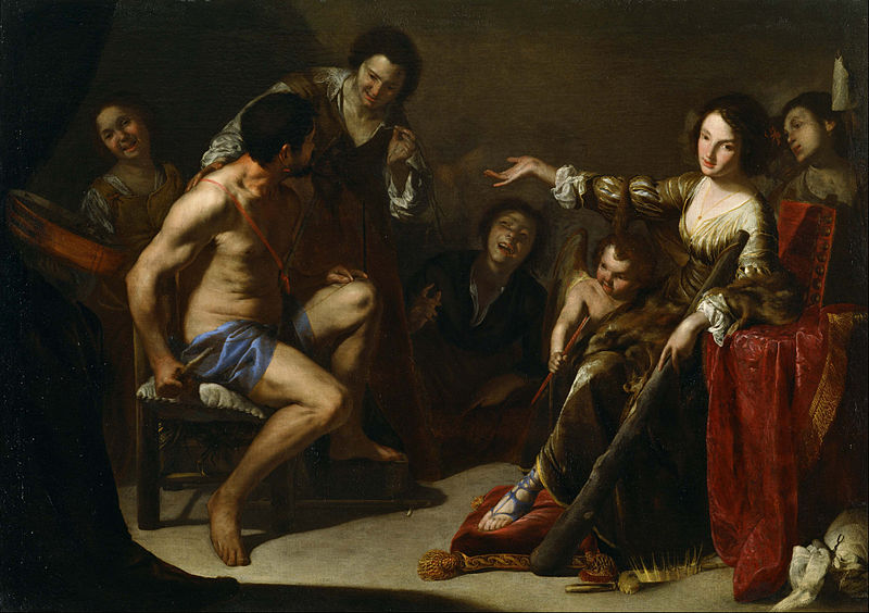 Heracles and Omphale - Bernardo Cavallino (1616–1656)