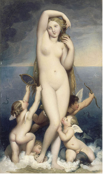 Venus Anadyomène, Jean Auguste Dominique Ingres (1780–1867), Louvre Museum, Paris