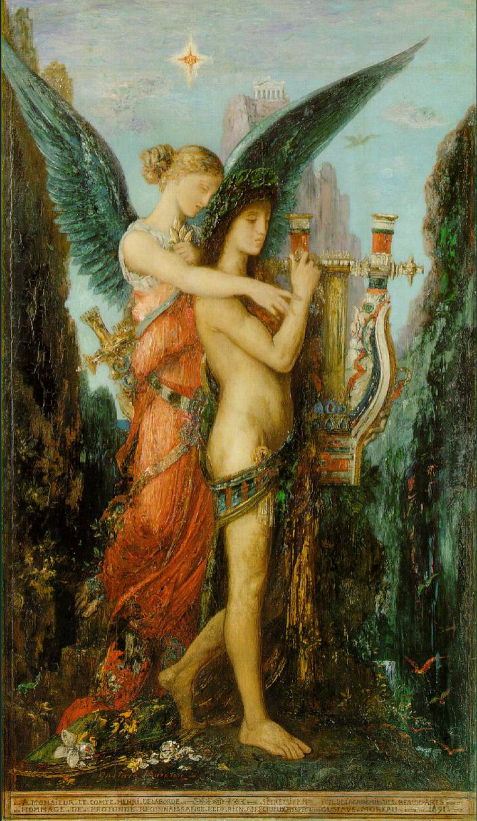 Hesiod and the Muse, 1981, Gustave Moreau, Musée d’Orsay, Paris, France