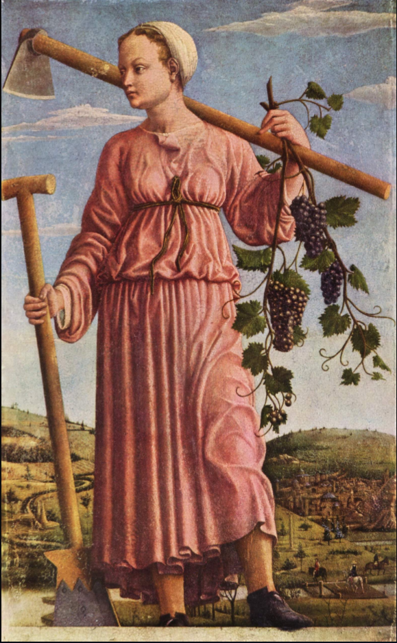 Polyhymnia, the Muse, Francesco del Cossa, 1455–1460