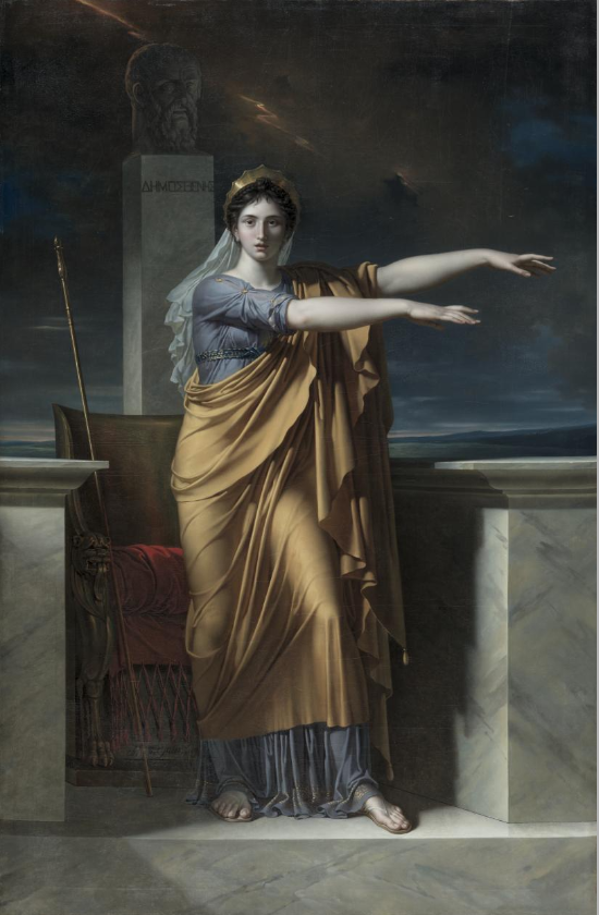 Polyhymnia — Konuşma Sanatı İlham Perisi — Muse — Charles Meynier, French 1768–1832, 201 French Neoclassical Painting & Sculpture