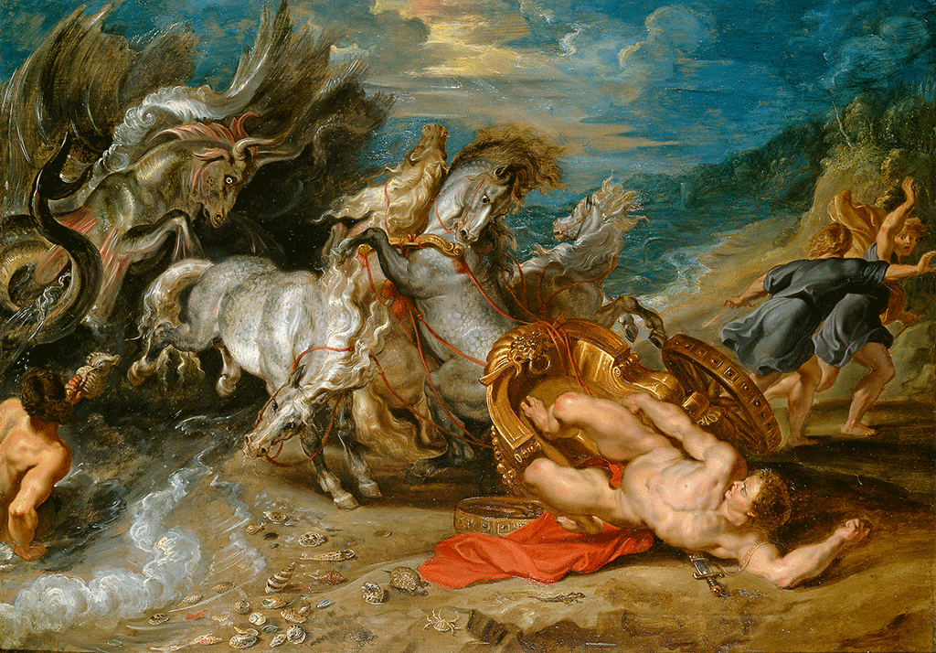 The Death of Hippolytus, Rubens