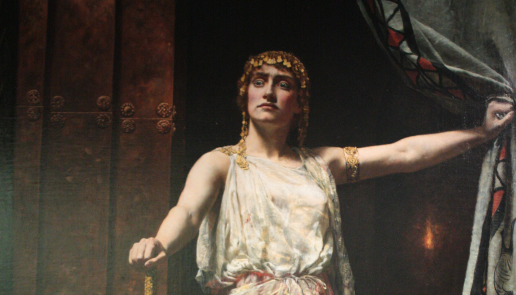 Klytaimnestra, Orestes ve Elektra'nın annesi, Agamemnon'un Karısı, Helen'in Kız Kardeşi, John Collier, 1882