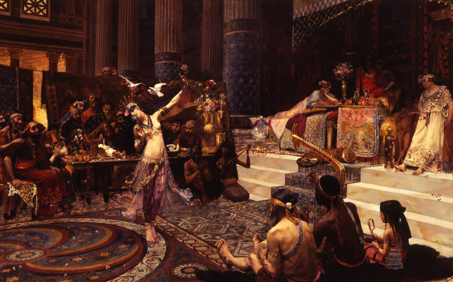 Georges Rochegrosse, Salome Dancing Before King Herod, 1887, Salome Kral Herod Önünde Dans Ederken, Joslyn Art Museum, Omaha