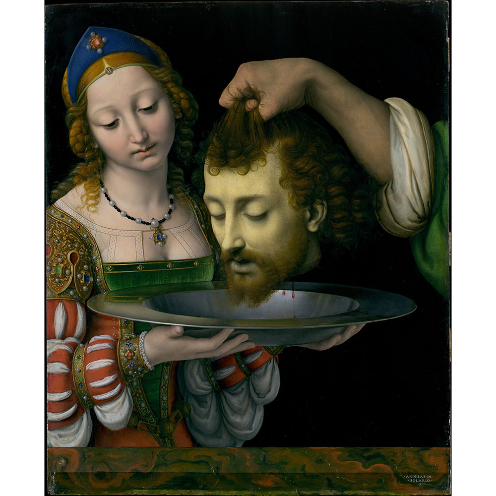 Andrea Solario (c.1465–1524), Salome with the Head of Saint John the Baptist