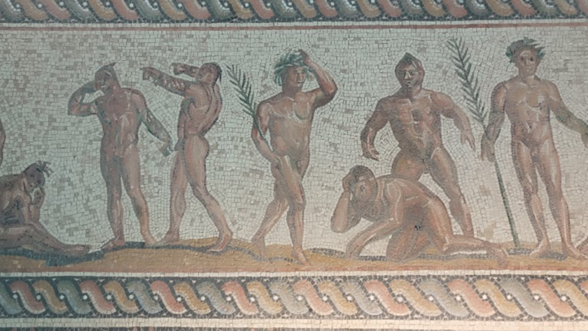Mitolojik Hikayeler Olimpiyat Oyunları Mozaiği