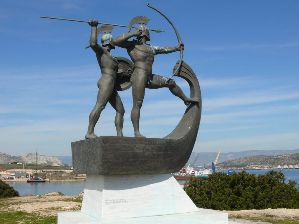 Salamis, Antik Yunan Savaşçıları Anıtı