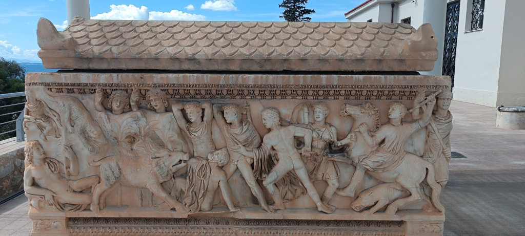 Eleusis Müzesi, Kalidon Domuz Avı Temalı Roma Lahdi, Yunan Sanatında Sıklıkla Kullanılan Temalar