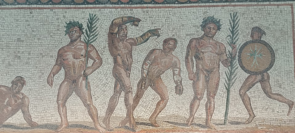 Olimpiya'daki Atletler Mozaiği, Olimpiya Müzesi, Antik Olimpiyat Oyunları