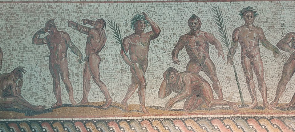 Olimpiya'daki Atletler Mozaiği, Olimpiya Müzesi, Antik Olimpiyat Oyunları