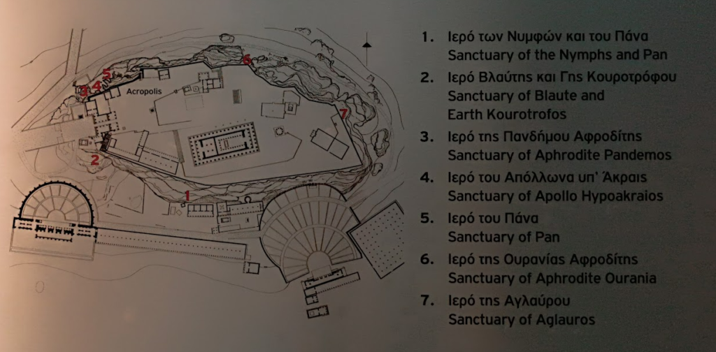 Akropolis Yamacındaki Küçük Mabedler, Atina Akropolis Yapıları