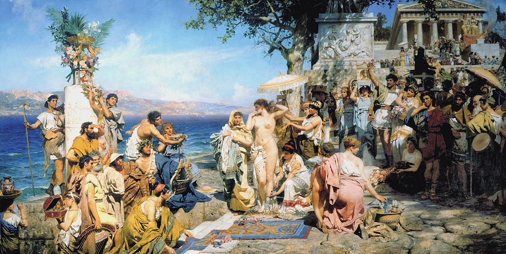 Phryne at the Festival of Poseidon in Eleusis, Henryk Siemiradzki