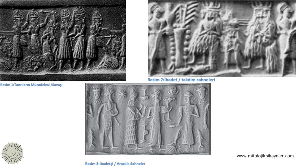 Mezopotamya Tanrı Tasvirleri | Mühürlerde Tanrı Tasvirleri