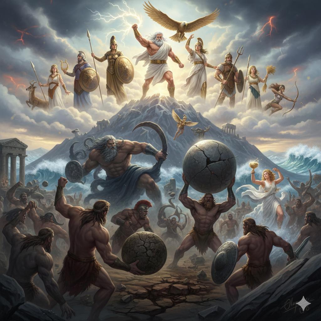 Olimposlu 12 Tanrı ve 12 Titan